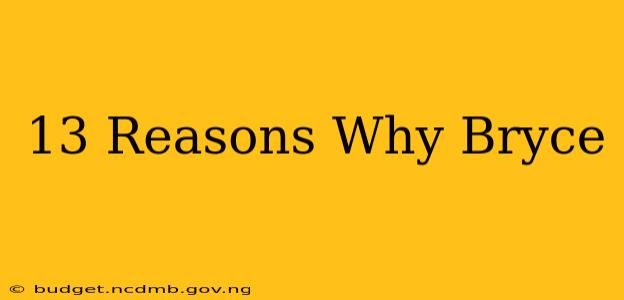 13 Reasons Why Bryce