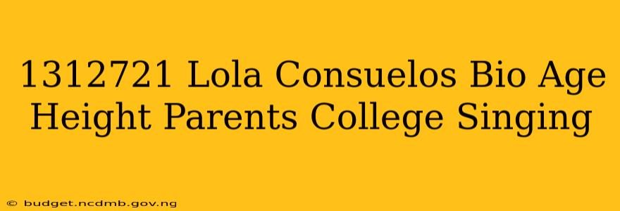 1312721 Lola Consuelos Bio Age Height Parents College Singing