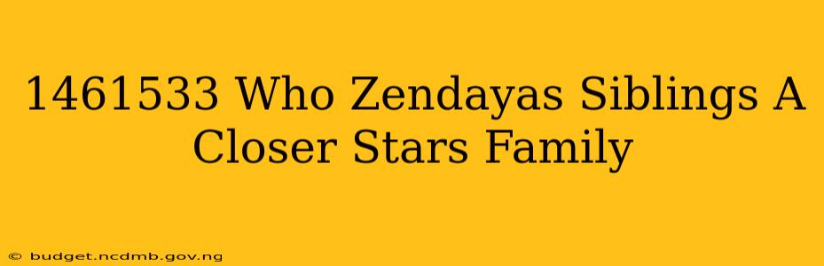 1461533 Who Zendayas Siblings A Closer Stars Family