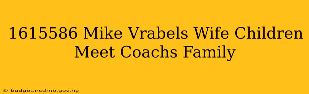 1615586 Mike Vrabels Wife Children Meet Coachs Family
