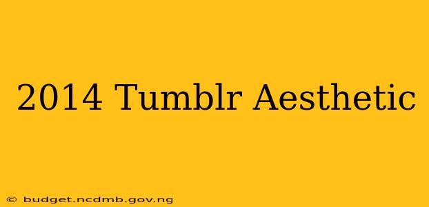 2014 Tumblr Aesthetic