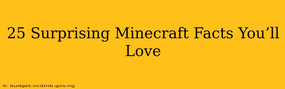 25 Surprising Minecraft Facts You’ll Love