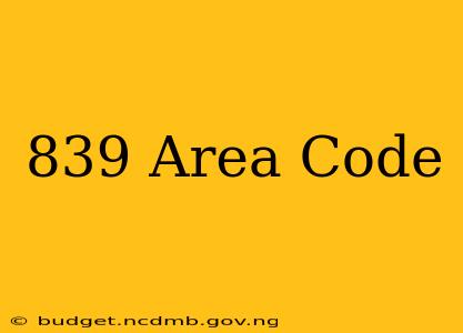 839 Area Code