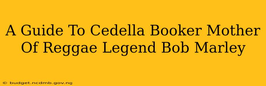 A Guide To Cedella Booker Mother Of Reggae Legend Bob Marley