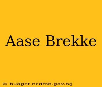 Aase Brekke