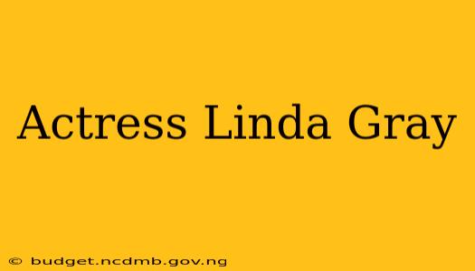 Actress Linda Gray