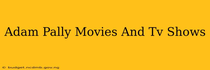 Adam Pally Movies And Tv Shows