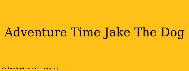 Adventure Time Jake The Dog