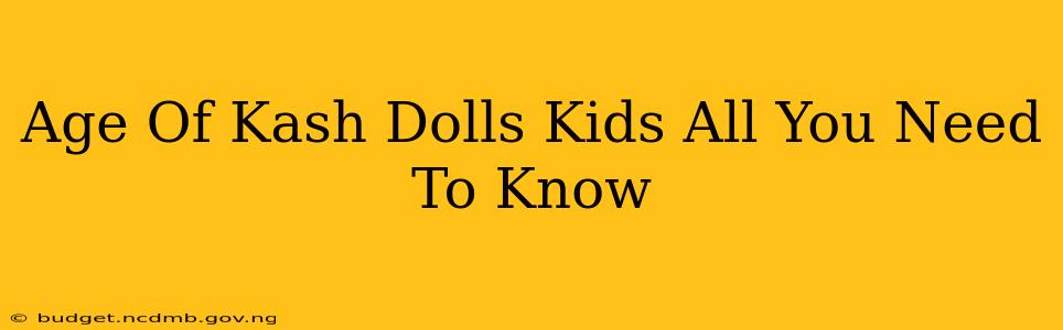 Age Of Kash Dolls Kids All You Need To Know