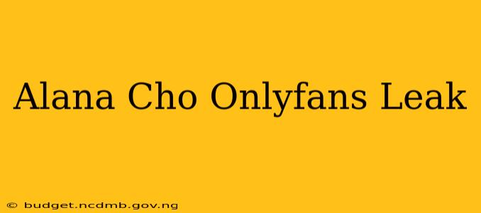 Alana Cho Onlyfans Leak