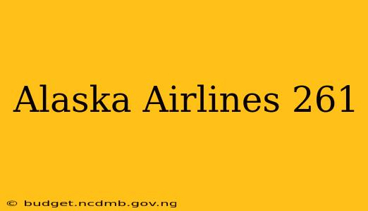 Alaska Airlines 261