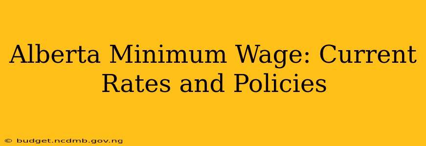 Alberta Minimum Wage: Current Rates and Policies