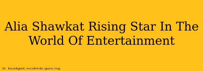 Alia Shawkat Rising Star In The World Of Entertainment