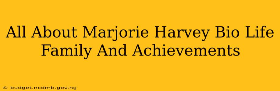 All About Marjorie Harvey Bio Life Family And Achievements