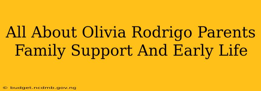 All About Olivia Rodrigo Parents Family Support And Early Life