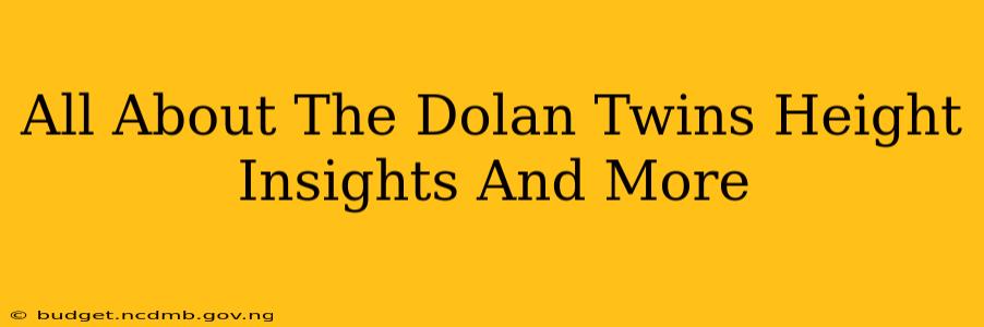 All About The Dolan Twins Height Insights And More