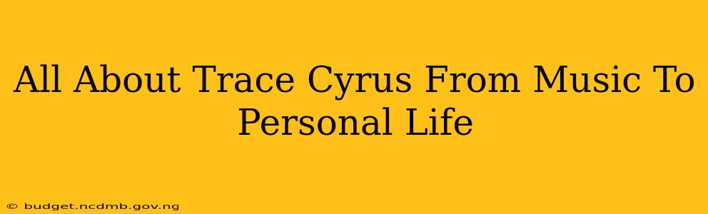 All About Trace Cyrus From Music To Personal Life