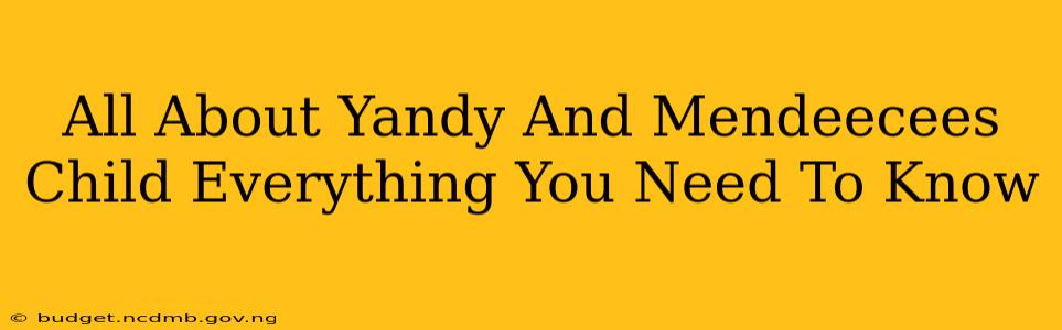 All About Yandy And Mendeecees Child Everything You Need To Know