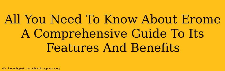 All You Need To Know About Erome A Comprehensive Guide To Its Features And Benefits