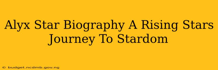 Alyx Star Biography A Rising Stars Journey To Stardom
