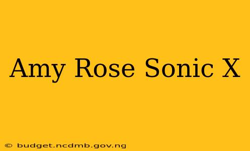 Amy Rose Sonic X