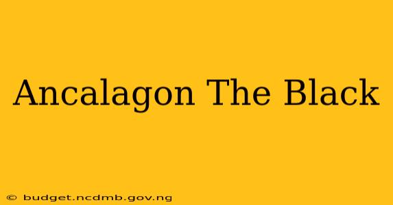 Ancalagon The Black