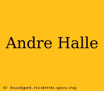 Andre Halle