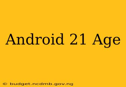 Android 21 Age