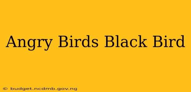 Angry Birds Black Bird