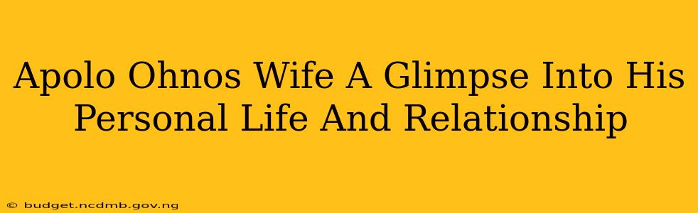 Apolo Ohnos Wife A Glimpse Into His Personal Life And Relationship
