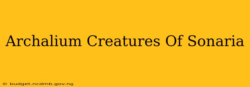 Archalium Creatures Of Sonaria
