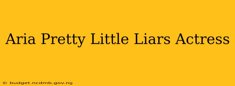 Aria Pretty Little Liars Actress