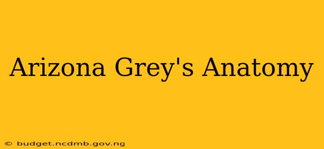 Arizona Grey's Anatomy