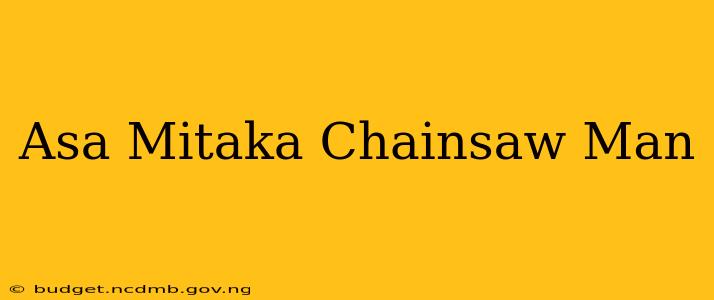 Asa Mitaka Chainsaw Man
