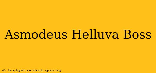 Asmodeus Helluva Boss
