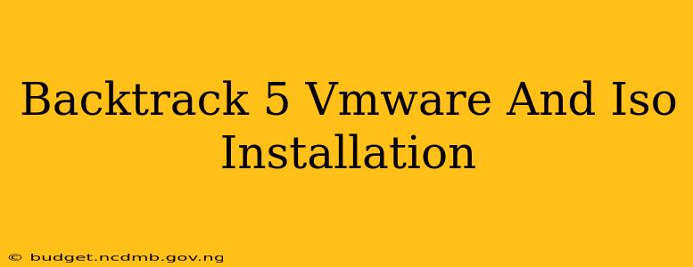 Backtrack 5 Vmware And Iso Installation