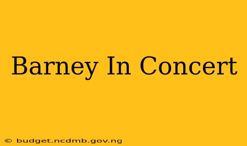 Barney In Concert
