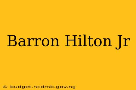 Barron Hilton Jr