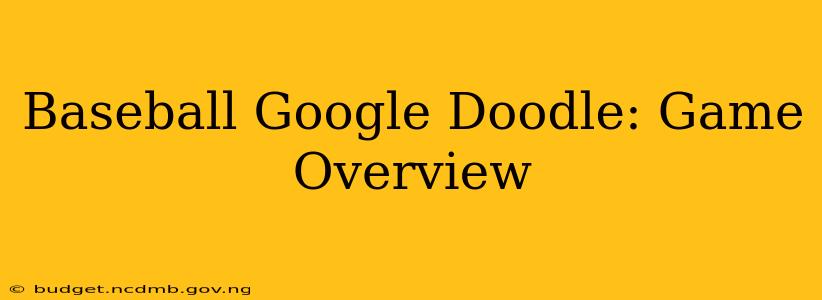 Baseball Google Doodle: Game Overview
