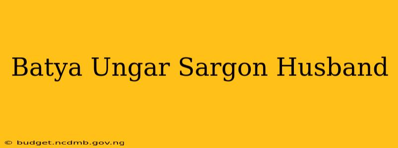 Batya Ungar Sargon Husband