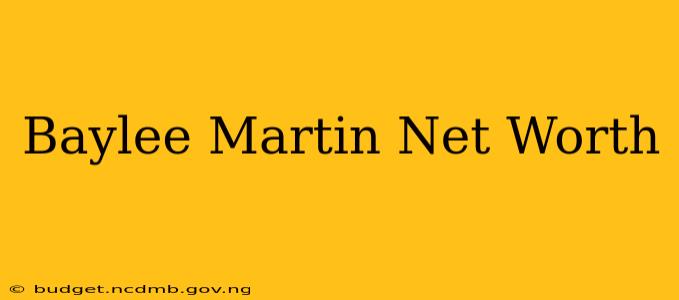Baylee Martin Net Worth