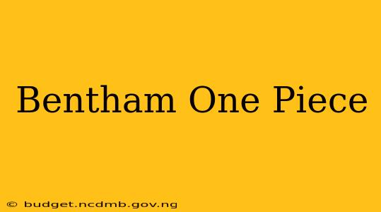 Bentham One Piece