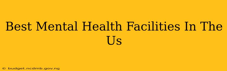 Best Mental Health Facilities In The Us