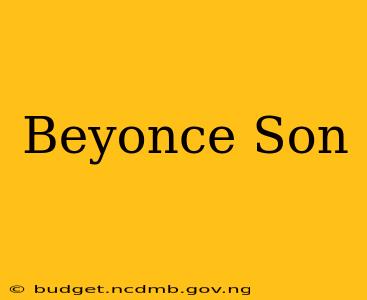 Beyonce Son