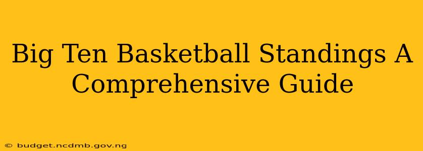 Big Ten Basketball Standings A Comprehensive Guide