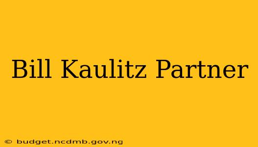 Bill Kaulitz Partner