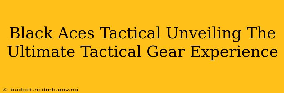 Black Aces Tactical Unveiling The Ultimate Tactical Gear Experience