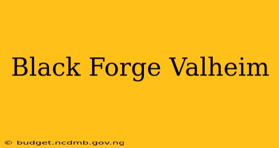 Black Forge Valheim
