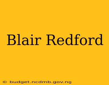 Blair Redford