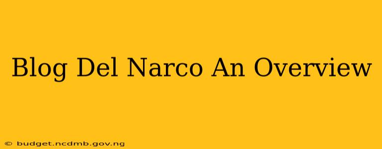 Blog Del Narco An Overview